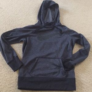 Nike women’s dark grey hoodie fits like a XS/S